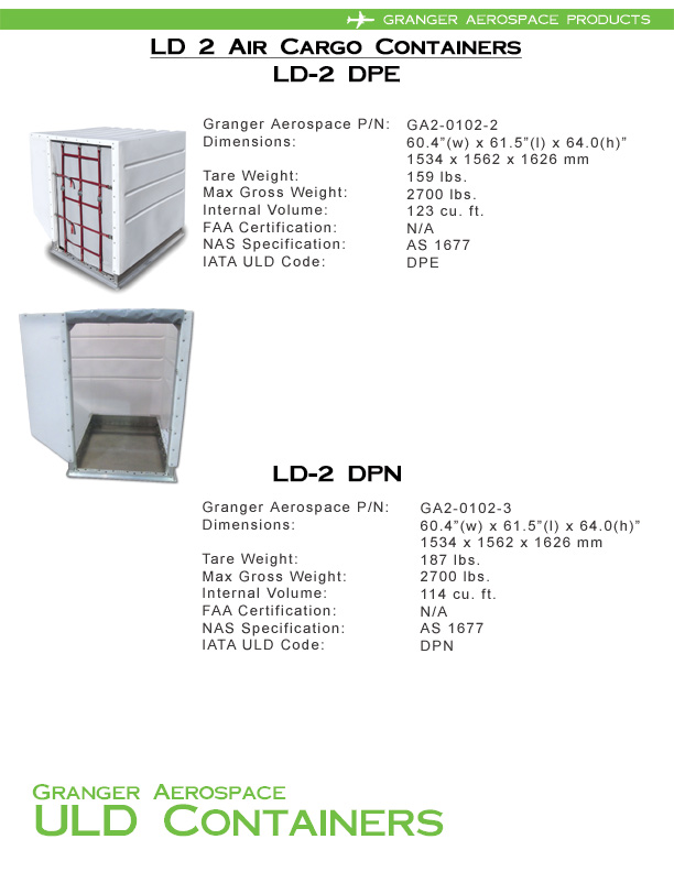 LD 2 Information, LD 2 Specifications, DPE Information, DPE Specifications, DPN Information, DPN Specifications