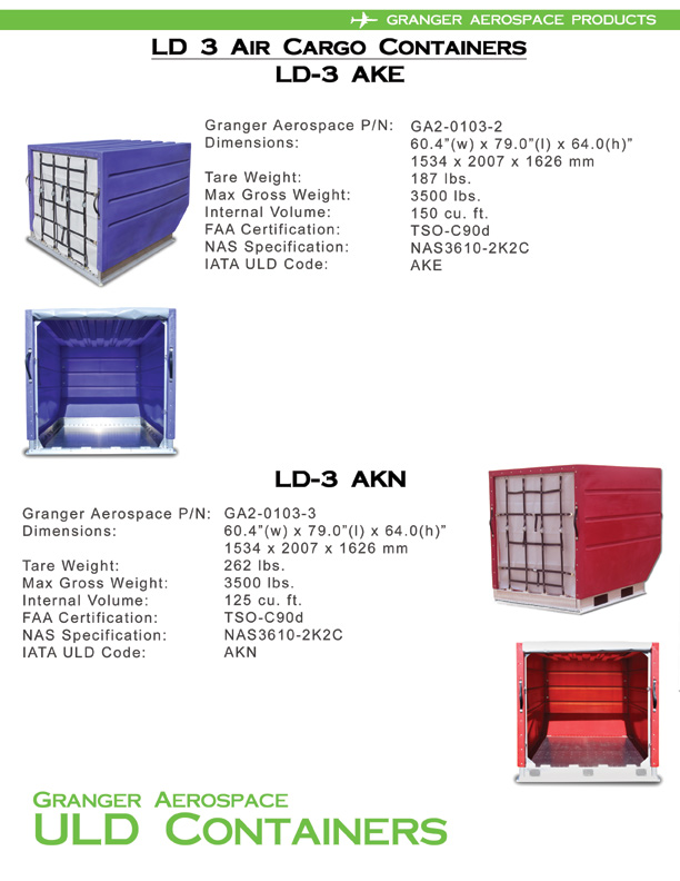 LD 3 Information, LD 3 Specifications, AKE Information, AKE Specifications, AKN Information, AKN Specifications